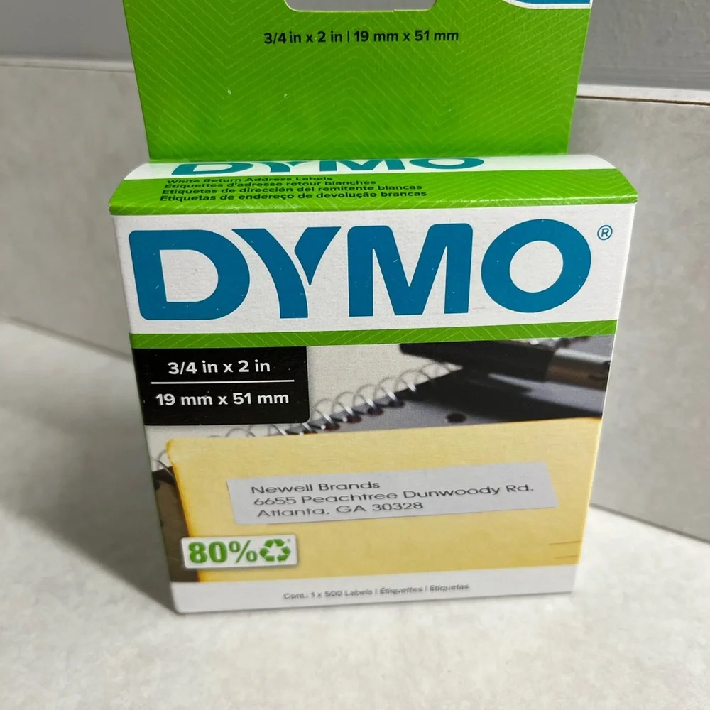 Dymo labels